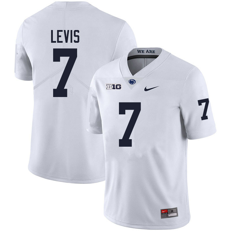 Men #7 Will Levis Penn State Nittany Lions College Football Jerseys Sale-White - Click Image to Close